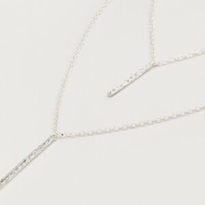 Gorjana Double Kiernan Silver Necklace NWT